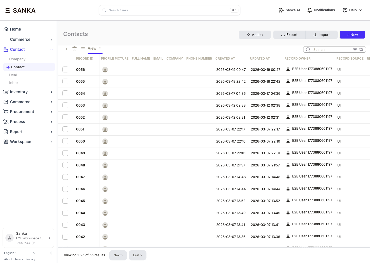 Lead contacts before qualification